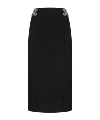 PINKO CHAIN-EMBELLISHED PENCIL SKIRT