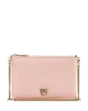 Pinko Chain Leather Pouch In Oq