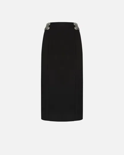PINKO CHAIN MIDI SKIRT