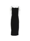 Pinko Chain Strap Dress In Black