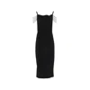Pinko Chain Strap Dress In Black