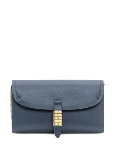 Pinko Chain-strap Shoulder Bag In Blue