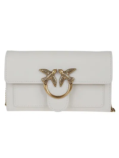 Pinko Chain Wallets In White