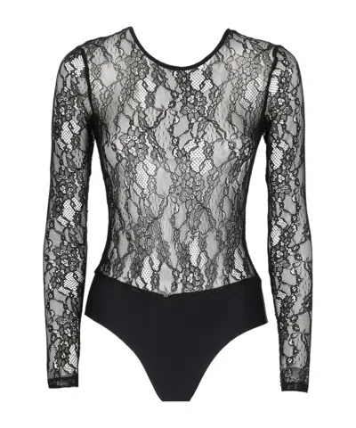 PINKO PINKO LONG SLEEVED LACE BODYSUIT