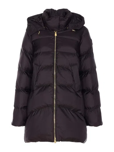 Pinko Calzone Down Jacket In Gray