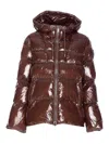 Pinko Eleodoro Down Jacket In Brown