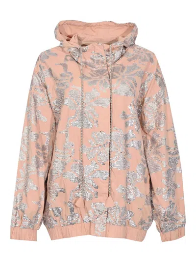 Pinko Maracuja Bomber Jacket In Pink