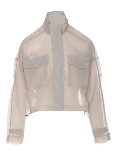 Pinko Fuori Tempo Jacket In Neutral
