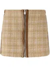 Pinko Checked Mini Skirt In 中性色