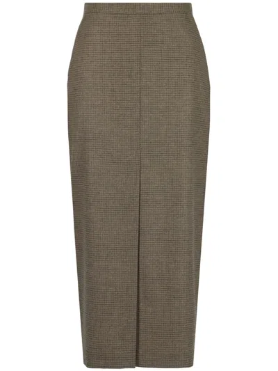 Pinko Skirts In Cammello/verde