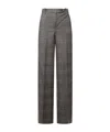 Pinko Check-pattern Trousers In Brown