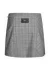 Pinko Check-pattern Pleated Skirt In Multi