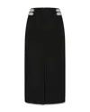 Pinko Chain-embellished Pencil Skirt In Black