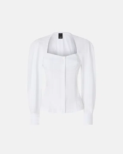 Pinko Cicerchie Long-sleeve Shirt In White