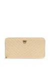 Pinko 'ryder' Chevron Quilted Wallet In Neutrals