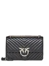 Pinko Chevron-quilted Nappa Shoulder Bag With Chain Strap