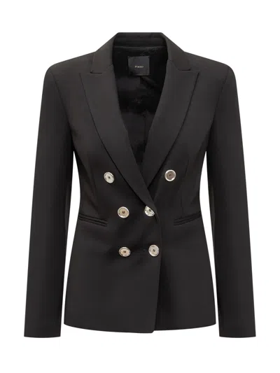Pinko Chic Alexia Blazer In Nero Limousine