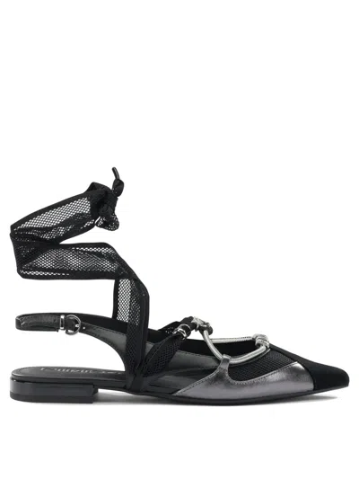 Pinko Chic Ballerinas For Women Edition In Black