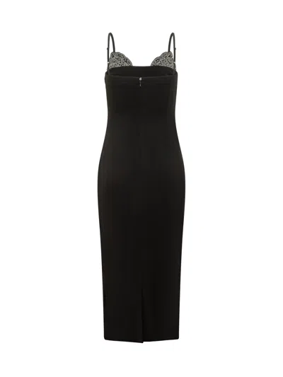 Pinko Chic Midi Suit With Jewel-trim Details In Nero Limousine