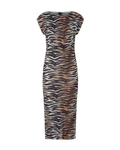 Pinko Chic Multi-pattern Mini Dress For Women - Ss26 Edition