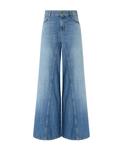 Pinko Winona Wide-leg Jeans In Blue