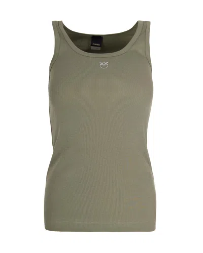 Pinko Chic Women's Mini T-shirt In Verde.. Vertiver
