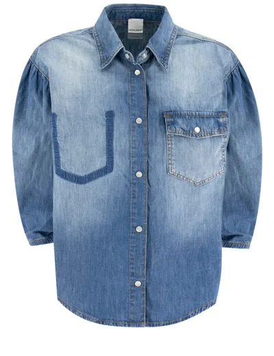 PINKO PINKO CHOBE SHIRT MADE OF DENIM.