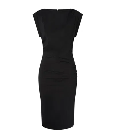Pinko Cielo Buttoned Sleeveless Dress In Black