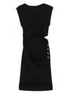 Pinko Cielo Midi Dress In 黑色