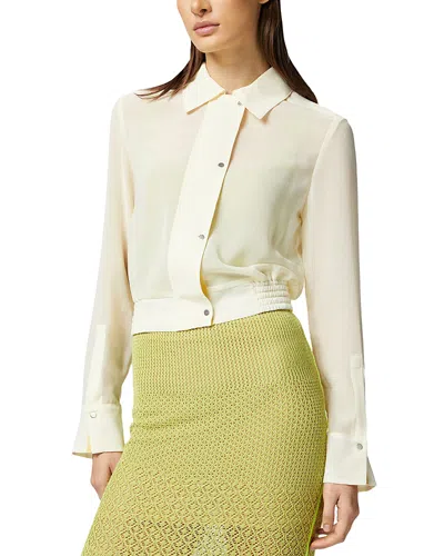 Pinko Cin Cin Georgette Blouse In White