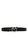 Pinko Love Bird Buckle Belt In Black
