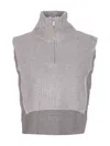 Pinko Cipro High-neck Dickie In Gray