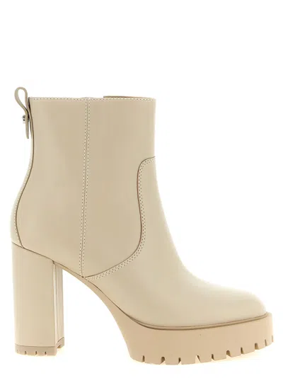 Pinko Clara 01 Ankle Boots Chunky Heel Platform In Purple