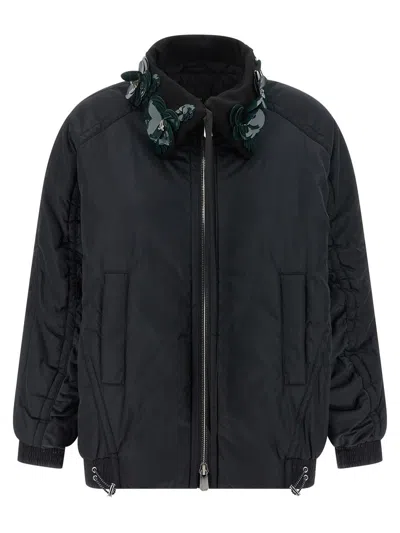 Pinko Clarinda Floral Insert Jacket In Blue