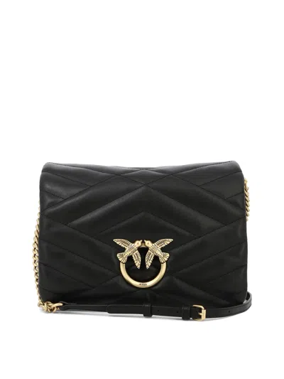 Pinko Classic Black Shoulder Handbag For Women