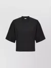 Pinko Logo-embroidered Cotton Cropped T-shirt