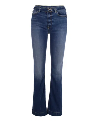 Pinko Classic Dark Wash Women's Jeans In Lavaggio Medio Scuro