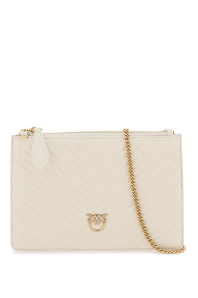 Pinko Classic Flat Love Bag Simply In Bianco