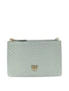 PINKO BOLSO CLUTCH - GRIS