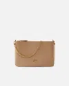 Pinko Classic Flat Love Bag Simply In Ginger Biscuit-antique Gold