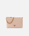 Pinko Classic Flat Love Simply Bag In Pink