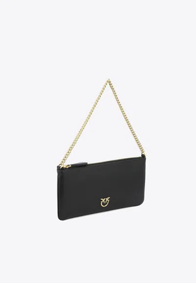 Pinko Classic Flat Love Simply Bag In Black