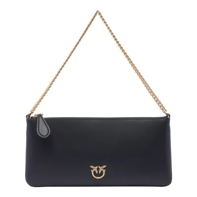 Pinko Classic Flat Love Simply Bag In Black