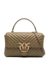 Pinko Classic Lady Love Tote Bag In Green