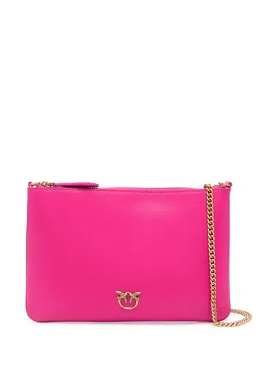 Pinko Flat Love Simply Crossbody Bag In Fuxia