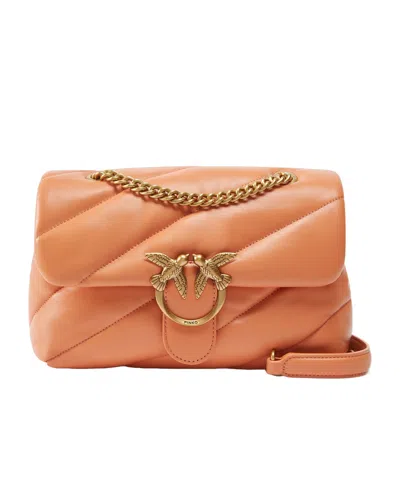 Pinko Classic Love Bag Bubble Large Shoulder Bag In Brown