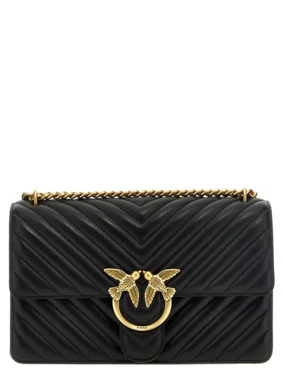 Pinko Classic Love Bag One Crossbody Bag In Black