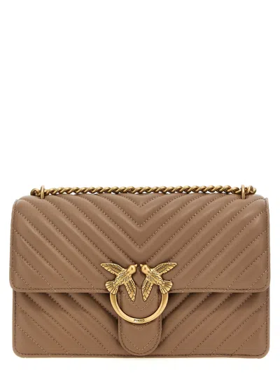 Pinko 'classic Love Bag One' Crossbody Bag In Sand
