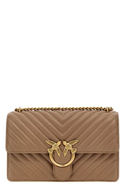 Pinko 'classic Love Bag One' Crossbody Bag In Sand