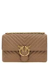 Pinko Classic Love Bag One Crossbody Bags Beige